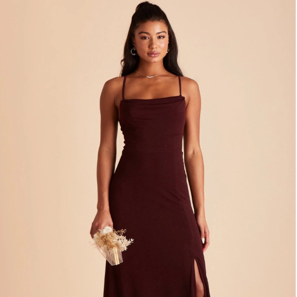 Ash Dress in Crepe Cabernet